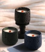 Jesmonite Wooden Wick Candle - Image 8